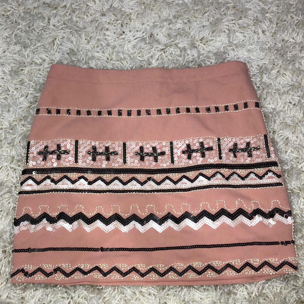 Cute beaded pink skirt
